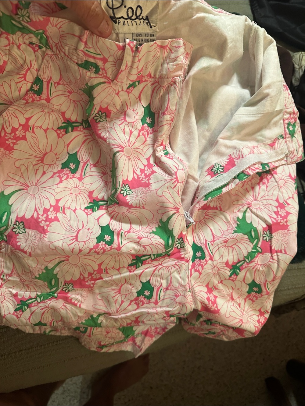 Lilly Pulitzer Pink, White & Green Floral Pink shorts